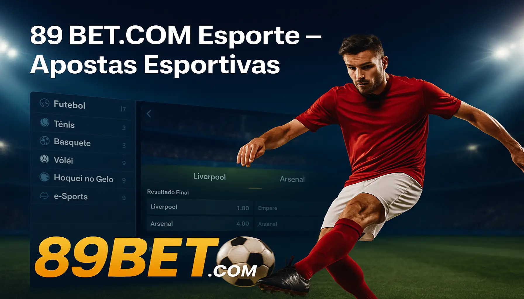 Aposte em apostas esportivas no cassino online 89BET.COM